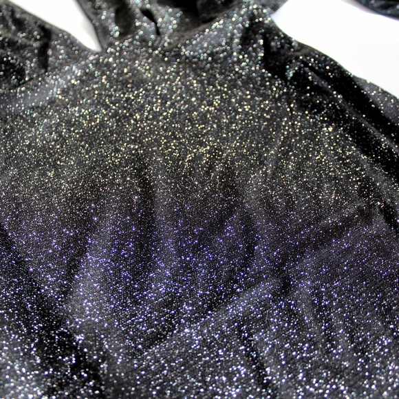 CrissCross Open Back Plunging V Ring Lurex Dress - Picture 8 of 8